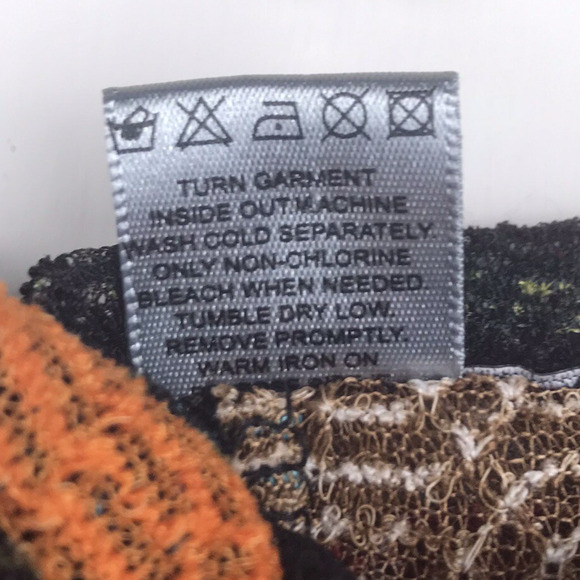 Damee Inc. Cowl Neck Tunic Half Sleeve Swing Sheer Mesh Knit Red Tan Black Small - Picture 11 of 11